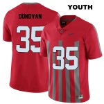 Youth NCAA Ohio State Buckeyes Luke Donovan #35 College Stitched Elite Authentic Nike Red Football Jersey XP20T12MW